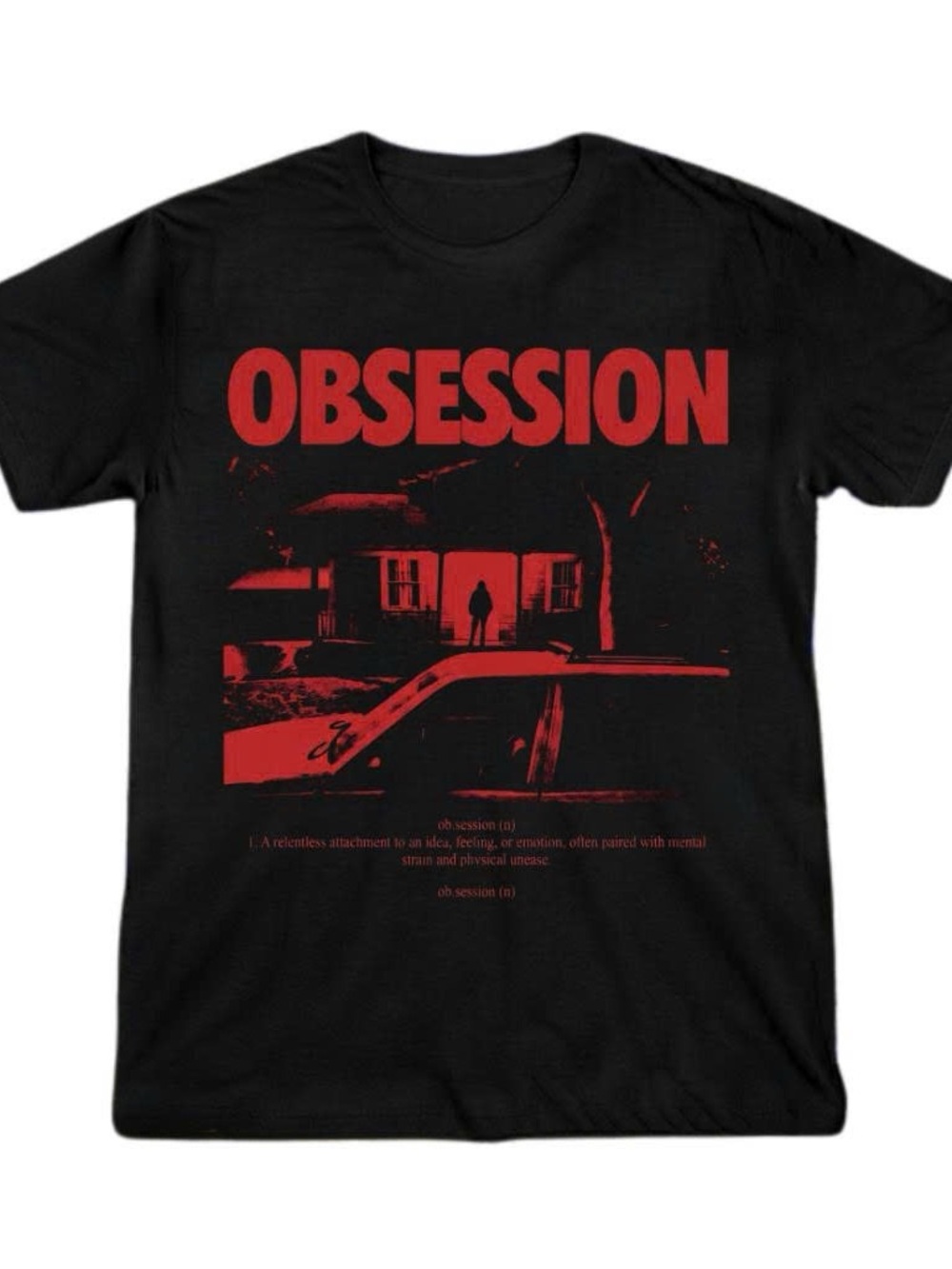 Gildan Shirt Horror Obsession Graphic Tee